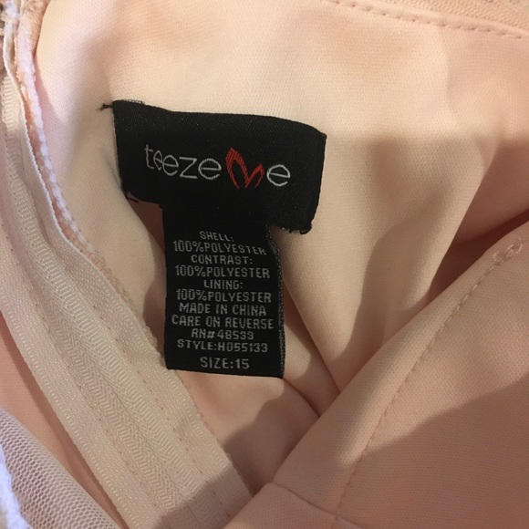 Teeze Me Floral & Lace Dress 15 Jr. FREE SHIP - Picture 2 of 4